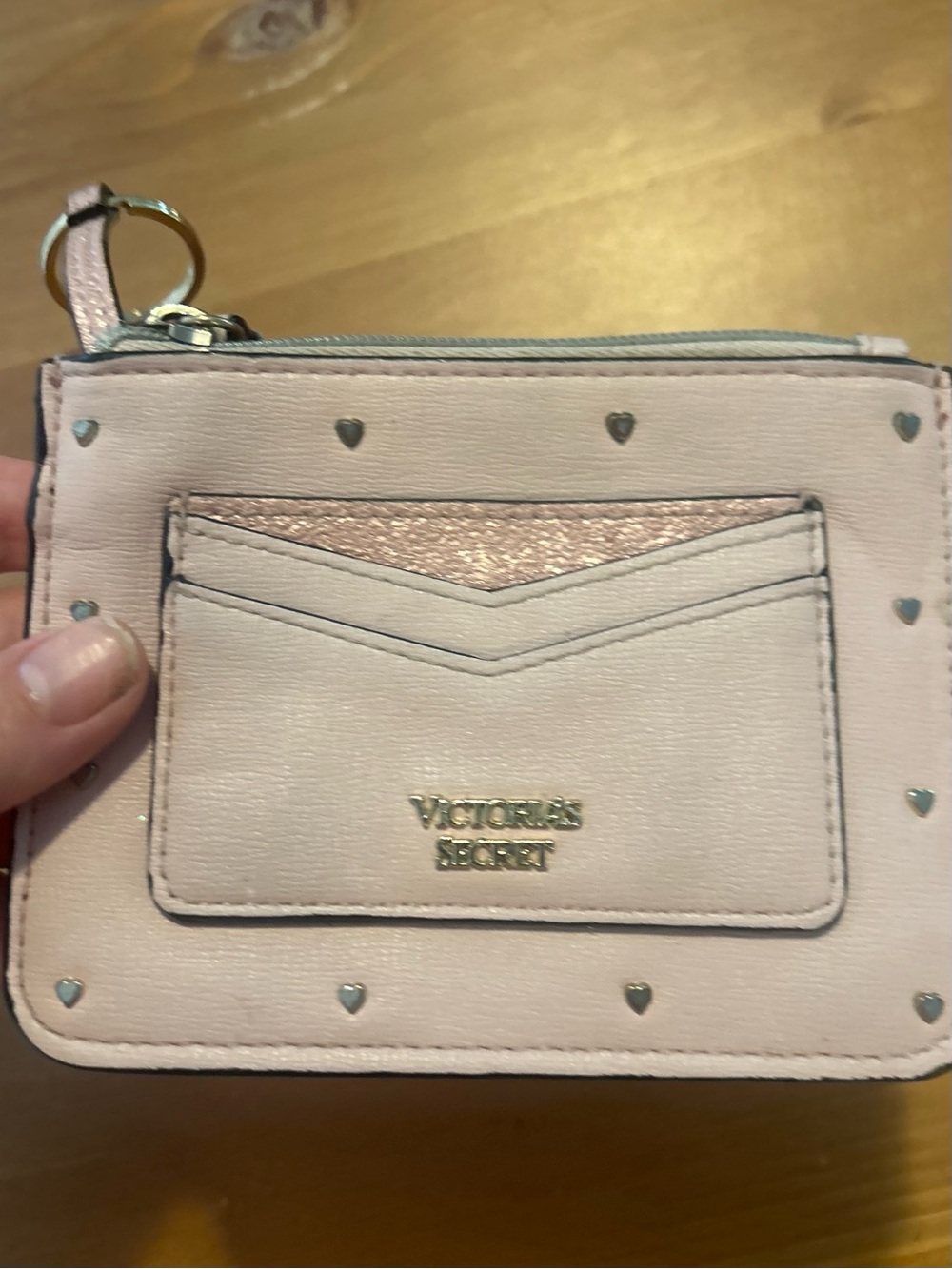 Victoria's Secret Pink Heart Card Holder Wallet - Picture 1 of 6